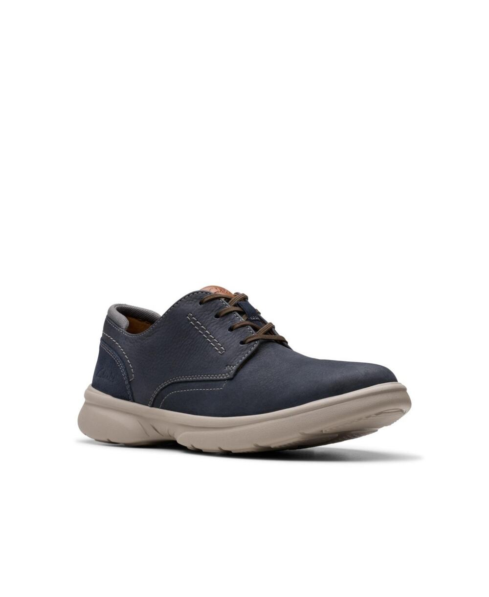Clarks Collection Men's Bradley Plain Shoes - Navy Nubuck